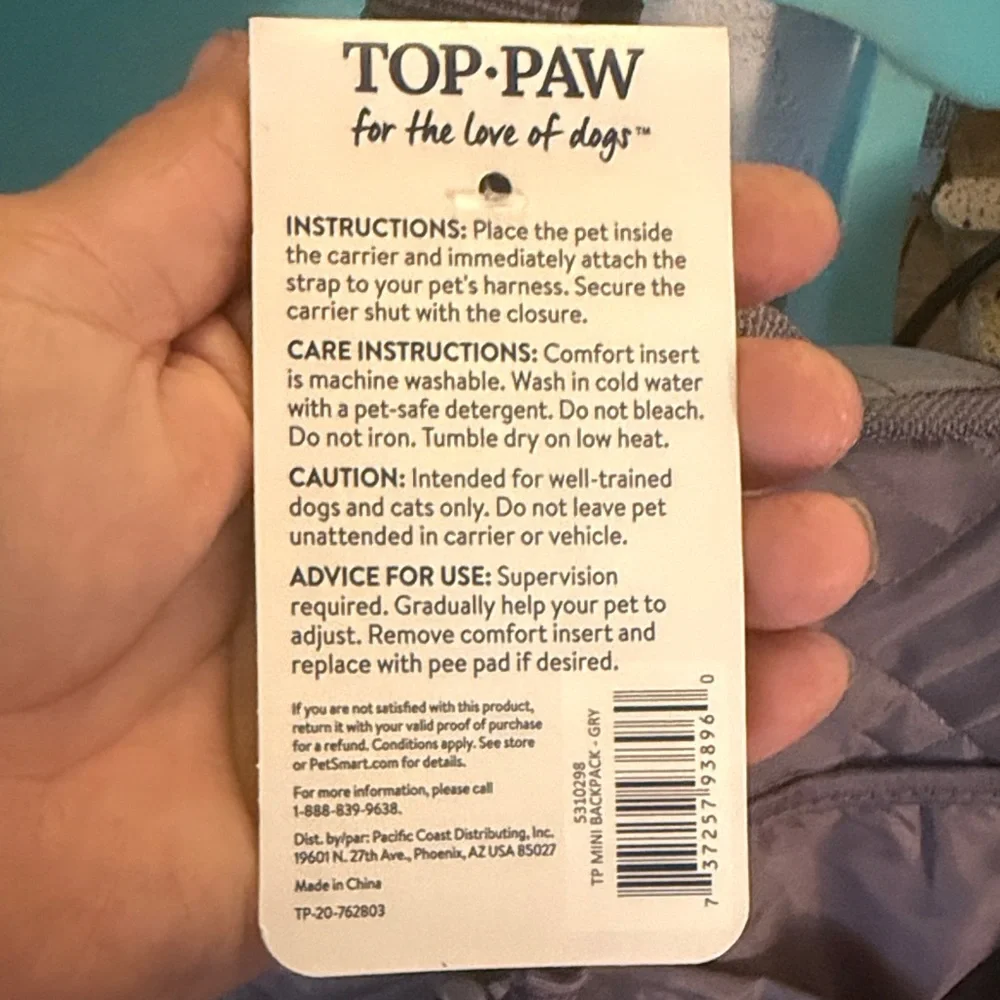 Top Paw Quilted Gray Backpack for Men